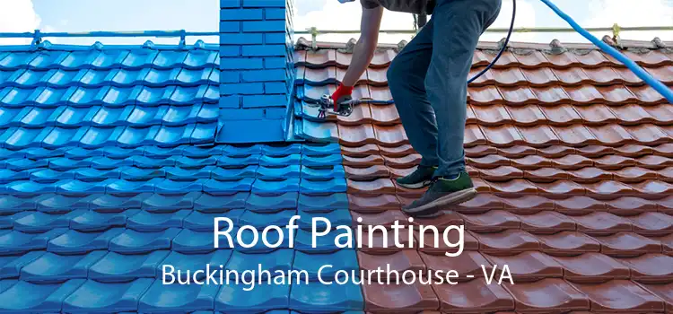Roof Painting Buckingham Courthouse - VA